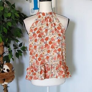 Monteau Dusty Rose Halter Top L